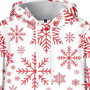 Sudadera con Capucha Estampada Navideña Vintage de Invierno al por Mayor, Talla XL, Colores Personalizados, para Hombre y Mujer, Térmica, 100% Poliéster, Festiva - Product Image 3