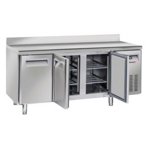 Table réfrigérée à 3 portes côte à côte avec pare-éclaboussures - Product Image 1