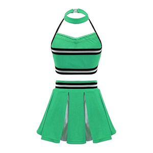 ชุดเชียร์ลีดเดอร์สีตามสั่ง กางเกงขาสั้นผู้หญิง โพลีเอสเตอร์ 100% พิมพ์ลายแบบซับลิเมชั่น สำหรับการแสดงเชียร์และเต้น - Product Image 2