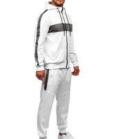 Survêtements d'entraînement athlétiques unisexes d'hiver de haute qualité, grande taille, couleur unie, logo personnalisé, respirants, coupe-vent, écologiques