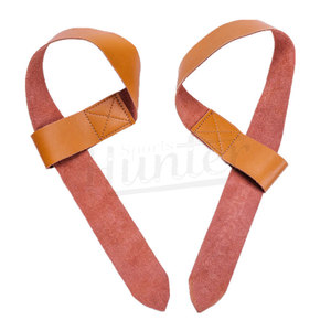 สายรัดข้อมือหนังวัวสำหรับยกน้ำหนักออกกำลังกายการเพาะกายการฝึกในยิมแบบกันลื่น - Product Image 3