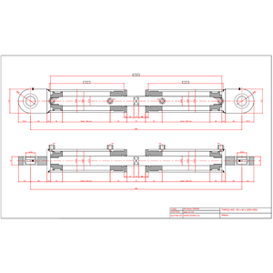 กระบอกไฮดรอลิกแบบ Tandem ขนาด 95x40x200+200 สำหรับรถบรรทุกขยะพร้อมปั๊มเป็นส่วนประกอบหลัก - Product Image 1