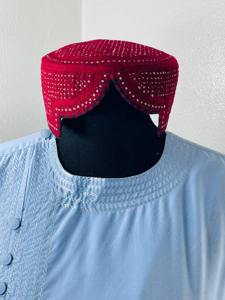 Mens Afghani Traditional <b>Cap</b> Handmade <b>Ethnic</b> Pashtun Headwear Cultural Vintage Embroidered Formal Lace Cotton <b>Hat</b> Daily - Product Image 2