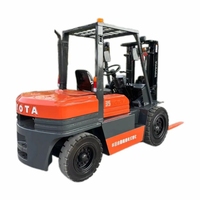 Chariot élévateur diesel Toyota d'occasion pour travaux de terrassement et de construction, transport, 4,5 m, 3T, 3,5t, moteur, pompe, boîte de vitesses, roulement, 100% fonctionnel