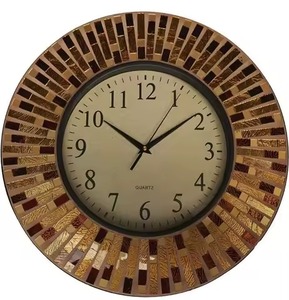 Horloge murale suspendue en laiton artistique de qualité supérieure pour la décoration de mariage et de la maison, design mécanique moderne avec options personnalisables - Product Image 1