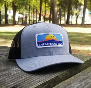 Casquettes de camionneur en toile et maille gris chiné/noir, mode, extérieur, haute qualité, broderie personnalisée, profil moyen, vente en gros - Product Image 1