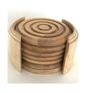 Dessous de verre en bois finition polonaise forme hexagonale avec support Design moderne décor de table de bonne qualité à vendre - Product Image 5