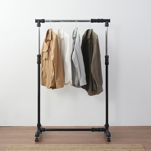 Estante de ropa rodante de alta resistencia para sala de estar, organizador de ropa desmontable básico para el hogar - Product Image 6