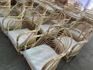 Sillón de Ratán Hecho a Mano con Cojines, Sillas Buenes, Sillón de Ratán Natural para Sala de Estar y Patio - Product Image 6