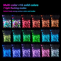 16 couleurs paly at night LED Basketball Hoop Lights Waterproof light up Basketball net Light