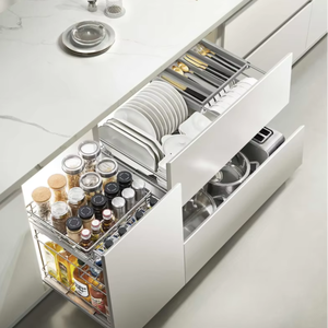 Juego de Muebles de Cocina Modulares de Estilo Europeo Personalizados JY Project, Gabinete de Pared RTA con Cajones Inferiores, Diseño Moderno - Product Image 5