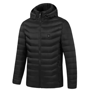OEM Hiver 9 zones Vêtements légers unisexe Intelligent Keep Veste chauffante à capuche thermique Batterie non incluse Vestes pour hommes - Product Image 2