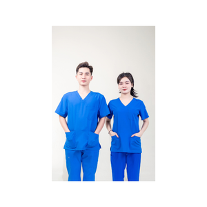 Uniformes de gommage de performance extensibles confortables pour les médecins et les infirmières haut et pantalon pour une utilisation à l'hôpital - Product Image 4