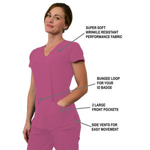 Conjuntos de Uniformes Médicos Profesionales Unisex de Nylon Tejido con Tecnología Antiestática y Sin Costuras para Hospitales, Doctores y Enfermeras - Product Image 4