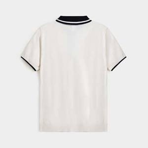 เสื้อโปโลผู้ชายไซส์ใหญ่ แขนสั้น ผ้าฝ้าย ระบายอากาศ สไตล์สตรีทแวร์ สีพื้น - Product Image 6