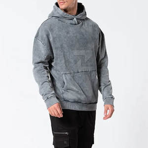 Sudaderas con Lavado Ácido de Diseño Personalizado al por Mayor, Sudaderas de Invierno Personalizadas de Alta Calidad al Mejor Precio, Básicas de Algodón Mezclado para Hombre, Transpirables - Product Image 4