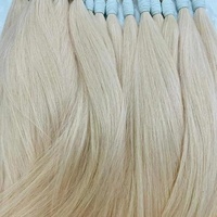Cheveux brésiliens 613 humains, couleur blond vierge, qualité supérieure, en vrac, cheveux humains russes