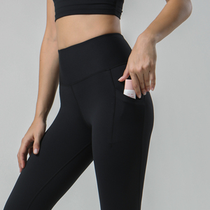 Vêtements de sport de fitness avec logo personnalisé OEM Leggings de gym pour femmes Pantalon de yoga taille haute Leggings de contrôle du ventre avec poche - Product Image 6