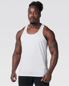 Débardeur en nylon spandex personnalisé OEM pour hommes vêtements de sport de gymnastique Stringer musculation Fitness grande taille à la mode - Product Image 2