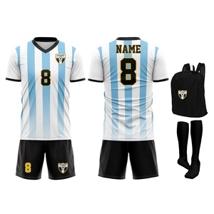 Ensemble Maillot et Short de Football pour Hommes en Polyester Respirant, Col en V, Design Sublimé, Collection 2026 – Nouveauté - Product Image 1