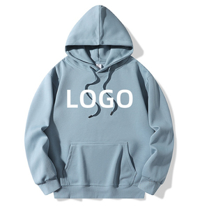 OEM Custom Manufacturers Drop Shoulder 100% Cotton Heavyweight Blank Plain Fleece Oversized <b>Pullover</b> Hoodie for <b>Men</b> - Product Image 2