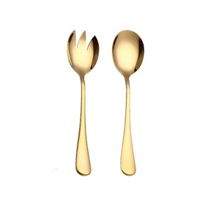 Ensemble de couverts unique en acier inoxydable avec PVD plaqué or pour hôtel Ensembles de couverts Offre Spéciale de taille personnalisée Ensemble de couverts dorés - Product Image 5