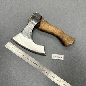 T10ZC esterno Hickory legno manico ascia di sopravvivenza tattica europeo vichia ascia 1055 acciaio al carbonio Tomahawk accetta per gli uomini - Product Image 3