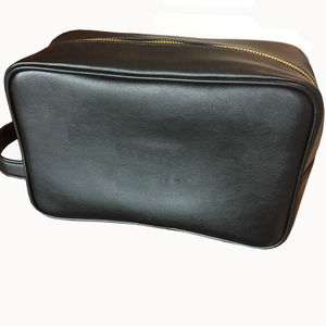 Sac à cosmétiques de luxe avec fermeture éclair et Logo personnalisé en cuir PU de haute qualité - Product Image 1