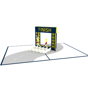 การ์ดอวยพรแบบป๊อปอัพ3D ชัยชนะพร้อมซองการ์ดอวยพรแข่งขันแบบกำหนดเอง - Product Image 3