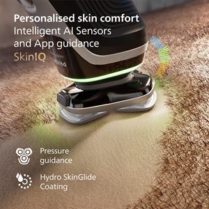 Afeitadora Eléctrica con Sistema de Triple Cuchilla y Sensor de Piel, Cuchillas Dobles Giratorias 360°, Resistente al Agua IPX7, Mini Afeitadora para Barba, Función Húmeda/Seca - Product Image 5