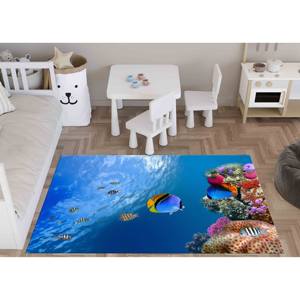 Tapis imprimé Océanique - Vue sur les poissons sous-marins, Tapis de voiture, Tapis d'entrée, Tapis à poils doux - Product Image 3