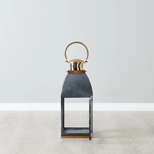 Lanterne en métal noir, fer forgé, porte-bougie artisanal, décoration intérieure, utilisation en extérieur et en intérieur, écologique, durable, résistant à la chaleur - Product Image 3