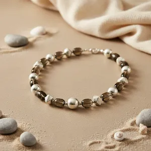 Collier en agate naturelle pour femmes, style bohème géométrique, à porter au quotidien, de la marque Rajasthan - Product Image 3