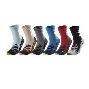 Chaussettes de basket-ball professionnelles pour hommes, antibactériennes, séchage rapide, respirantes, avec fond en tissu éponge, hauteur mi-mollet, pour entraînement adulte - Product Image 4
