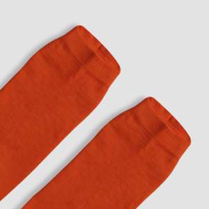 High Quality Sporty PowerCore Quarter <b>Socks</b> (Neon <b>Orange</b>) Jacquard Anti-Bacterial Diabetic Customizable Knitted Crew Ankle - Product Image 5