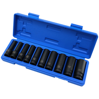 Kami Membuat Merek Anda Lebih Terkenal: Set Soket Impact Dalam 10 Buah Manganese Phosphate Cr-Mo 1/2" Drive OEM dengan Garansi 3 Tahun dalam Kemasan Blow Case