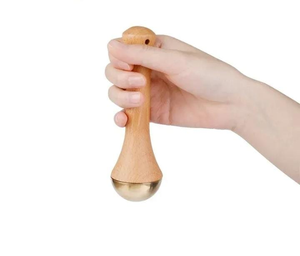 ไม้กันซาแท้ทำจากไม้และทองเหลือง ผลิตด้วยมือ เป็นมิตรกับสิ่งแวดล้อม อุปกรณ์เสริมความงามแบบเวชศาสตร์โบราณ สำหรับกัวซาและปรับรูปหน้า - Product Image 2