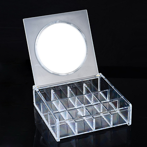 Estante de exhibición de acrílico transparente personalizado al por mayor compartimentos caja de exhibición de características extraíbles - Product Image 1