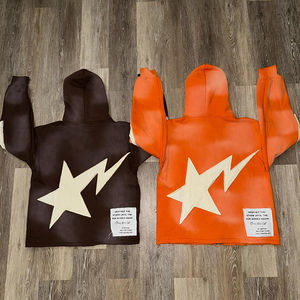 Ensemble sweat-shirt et pantalon de survêtement ample, 500 g/m², avec broderie personnalisée, lettres appliquées, délavé au soleil, vintage, évasé - Product Image 5