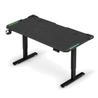 Bureau de jeu électrique à hauteur réglable à moteur unique avec plateau en panneau E0 de 18 mm et trois préréglages de mémoire
