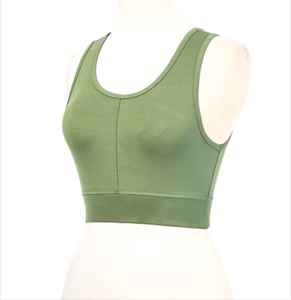 Sujetador deportivo con logotipo personalizado, sujetador de entrenamiento sin costuras para mujer OEM, espalda cruzada acolchada, Yoga, gimnasio, entrenamiento, Fitness, Top, ropa deportiva transpirable - Product Image 5