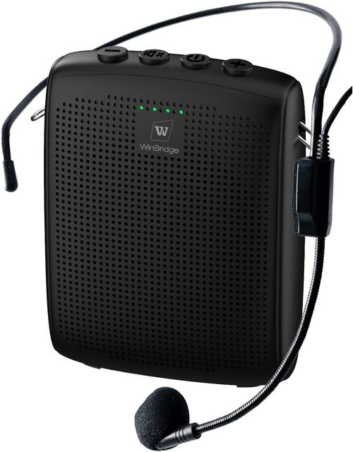 Personal Voice Amplifier   Small Portable Microphone  Rechargeable Megaphone Wireless Microphone Speaker