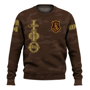Iota Phi Theta suéter de punto 1963 Chenille letras acrílico griego fraternidad pulóver ropa invierno ropa griega - Product Image 2