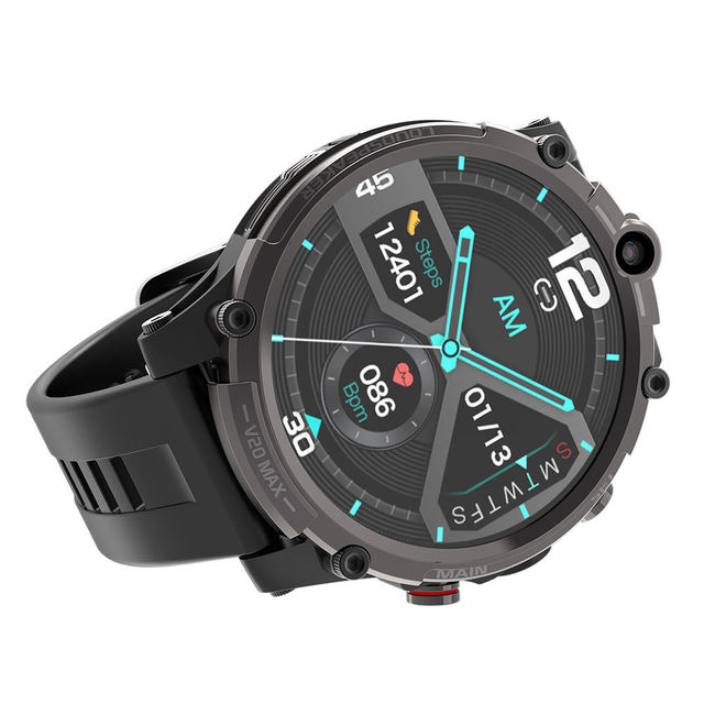 V20 Max Android Smartwatch Men Call Phone 1.6inch Screen 400*400 IP67 Waterproof Sports GPS 4GB Smart Watch 2023