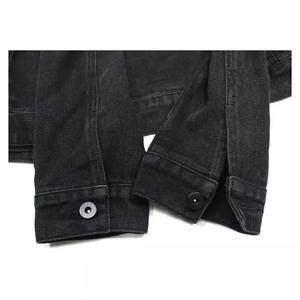 Nouveau Style Jean veste pour hommes Denim Boxy à manches longues blanc Vintage lavage pleine fermeture éclair nous mâle Vintage denim hommes veste - Product Image 3