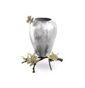 Gorges Fantaisie Fleur Vase Décor À La Maison Balcon Fleur Affichage Vase En Aluminium Fantaisie Nouveau Design De Luxe Décor - Product Image 4