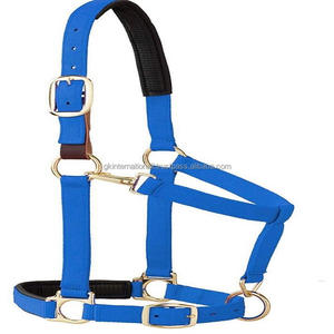 Halter de nailon con doble costura de 3 capas Para Caballo, ajuste de latón pesado, pinza de garganta extraíble, ajuste de corona de hebilla única - Product Image 4