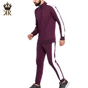 Survêtement personnalisé en coton 100% pour l'hiver, dernier design, avec fermeture éclair, pantalon de jogging pour homme, ensemble 2 pièces, haute qualité - Product Image 2