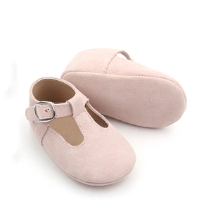 Chaussures de princesse habillées en T-bar en cuir véritable à semelle souple pour enfants de qualité personnalisée en usine pour bébé fille - Product Image 2