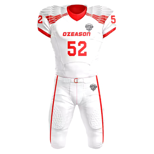 เสื้อยูนิฟอร์มแฟนสั่งทำไซส์ใหญ่พิเศษชุดยูนิเซ็กซ์ผู้ชายเสื้อแบบระเหิดเครื่องแบบอเมริกันฟุตบอล - Product Image 3